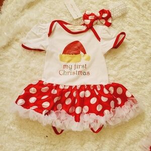 ♥️5 For $25 My 1st Christmas onsie